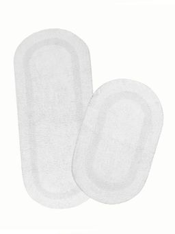 Saral Home - Ivory Cotton Set of 2 Bathmats - 45 x 70 cm & 50 x 120 cm