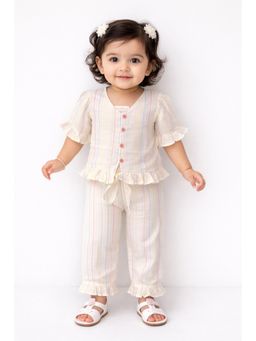 Bloom Up - White Baby Co-Ord Set
