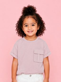 Bloom Up - Dusty Pink Pocket Detail Top