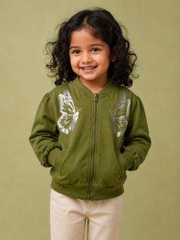 Bloom Up - Moss Green Jacket