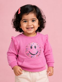 Bloom Up - Baby Pink Sweatshirt