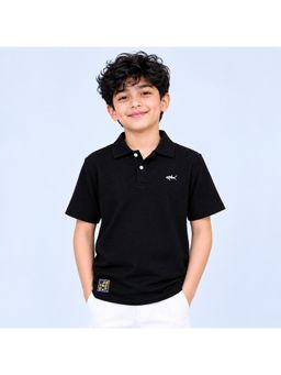 Bloom Up - Black Spark Logo Polo T-Shirt