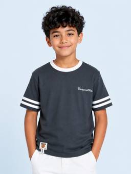 Bloom Up - Chalk Grey Casual T-Shirt