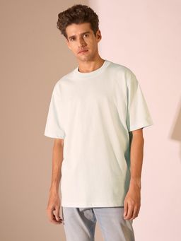 Selected - Ice Blue Organic Cotton T-Shirt