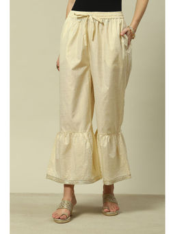 Rangriti - Women White Polyester Palazzo