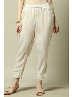 Rangriti - Women White Cotton Pant