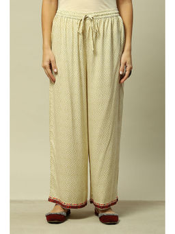 Rangriti - Women Beige Viscose Blend Palazzo