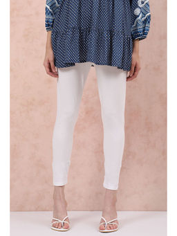 Rangriti - Women White Knitted Leggings