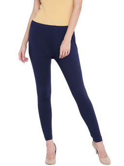 Rangriti - Women Blue Knitted Leggings