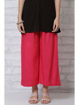 Rangriti - Women Pink Viscose Palazzo