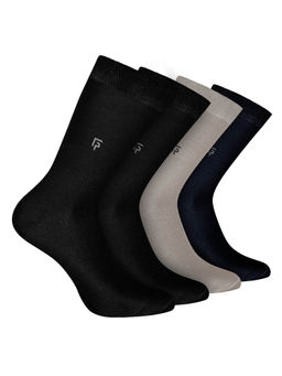 Footprints - Odour Free Organic Cotton Bamboo Men Formal Socks (Pack of 4)