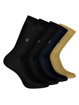Footprints - Odour Free Organic Cotton Bamboo Men Formal Socks (Pack of 4)