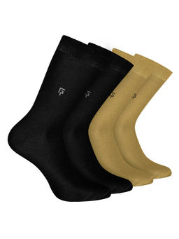 Footprints - Odour Free Organic Cotton Bamboo Men Formal Socks (Pack of 4)