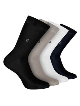 Footprints - Odour Free Organic Cotton Bamboo Men Formal Socks (Pack of 4)