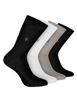 Footprints - Odour Free Organic Cotton Bamboo Men Formal Socks (Pack of 4)