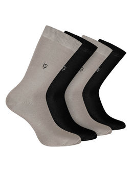 Footprints - Odour Free Organic Cotton Bamboo Men Formal Socks (Pack of 4)