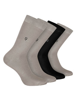 Footprints - Odour Free Organic Cotton Bamboo Men Formal Socks (Pack of 4)