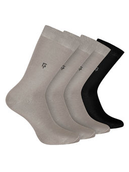 Footprints - Odour Free Organic Cotton Bamboo Men Formal Socks (Pack of 4)