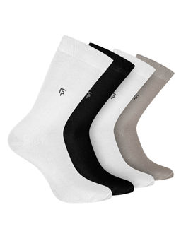 Footprints - Odour Free Organic Cotton Bamboo Men Formal Socks (Pack of 4)