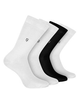Footprints - Odour Free Organic Cotton Bamboo Men Formal Socks (Pack of 4)