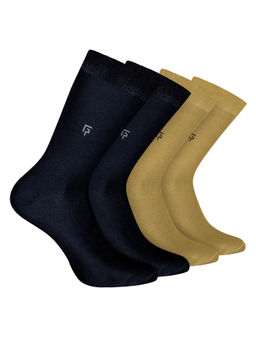 Footprints - Odour Free Organic Cotton Bamboo Men Formal Socks (Pack of 4)