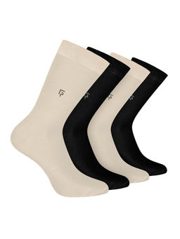 Footprints - Odour Free Organic Cotton Bamboo Men Formal Socks (Pack of 4)