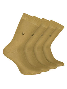 Footprints - Odour Free Organic Cotton Bamboo Men Formal Socks (Pack of 4)