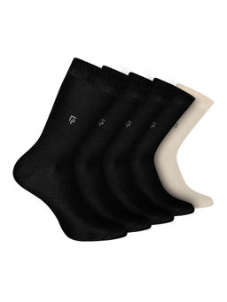Footprints - Odour Free Organic Cotton Bamboo Men Formal Socks (Pack of 5)