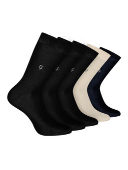 Footprints - Odour Free Organic Cotton Bamboo Men Formal Socks (Pack of 5)