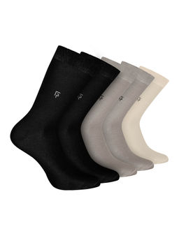 Footprints - Odour Free Organic Cotton Bamboo Men Formal Socks (Pack of 5)