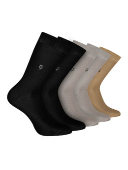 Footprints - Odour Free Organic Cotton Bamboo Men Formal Socks (Pack of 5)
