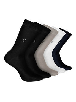 Footprints - Odour Free Organic Cotton Bamboo Men Formal Socks (Pack of 5)