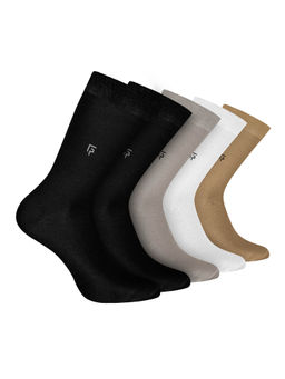 Footprints - Odour Free Organic Cotton Bamboo Men Formal Socks (Pack of 5)