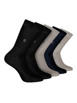 Footprints - Odour Free Organic Cotton Bamboo Men Formal Socks (Pack of 5)