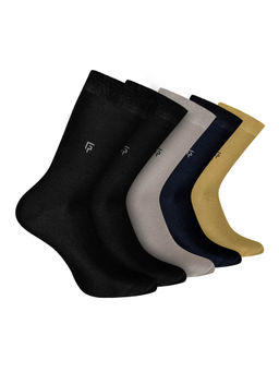 Footprints - Odour Free Organic Cotton Bamboo Men Formal Socks (Pack of 5)