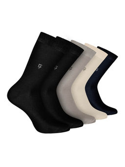 Footprints - Odour Free Organic Cotton Bamboo Men Formal Socks (Pack of 5)