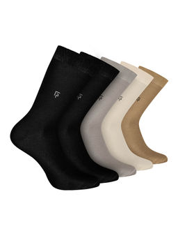 Footprints - Odour Free Organic Cotton Bamboo Men Formal Socks (Pack of 5)