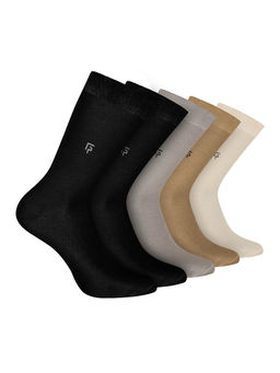 Footprints - Odour Free Organic Cotton Bamboo Men Formal Socks (Pack of 5)