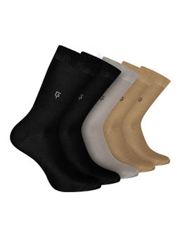 Footprints - Odour Free Organic Cotton Bamboo Men Formal Socks (Pack of 5)