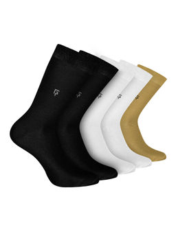 Footprints - Odour Free Organic Cotton Bamboo Men Formal Socks (Pack of 5)