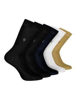 Footprints - Odour Free Organic Cotton Bamboo Men Formal Socks (Pack of 5)