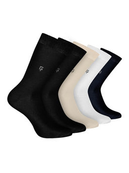 Footprints - Odour Free Organic Cotton Bamboo Men Formal Socks (Pack of 5)
