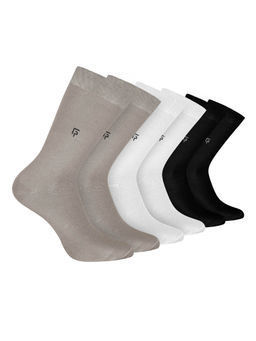 Footprints - Odour Free Organic Cotton Bamboo Men Formal Socks (Pack of 6)