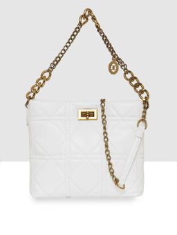 ESBEDA - White Colour Chain Handle Sling Bag for Women