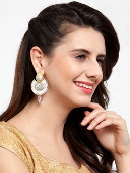 Anika's Creations - Partywear Floral Design Jhumki Earrings