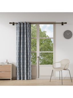 Ddecor Live Beautiful - Ready Made Curtain 9 Ft Door Size Blue (Pack Of 1)