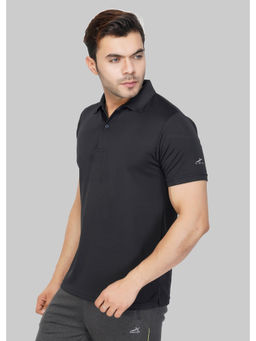 Vector X - Omt-152 Black Regular Fit Sports T-shirt (Pack Of 1)