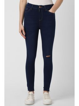 Van Heusen - Women Navy Dark Wash Skinny Fit Jeans