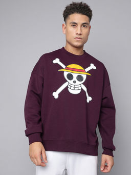 Free Authority - Men One Piece Printed Oversized Sweatshirt