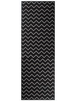 Saral Home - Cotton Jacquard Kitchen-Bedside Runner-Black-70X200 Cm